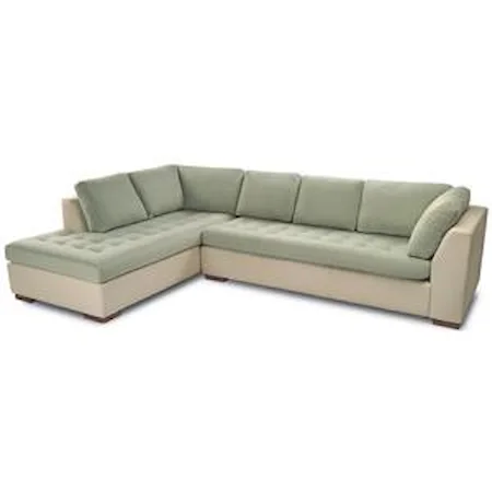 Casual Sectional with Right Arm Chaise